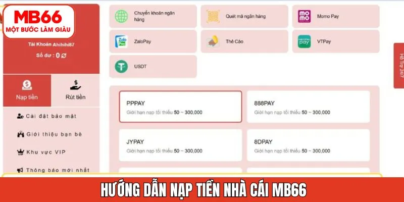 Gửi vốn tham gia cá cược