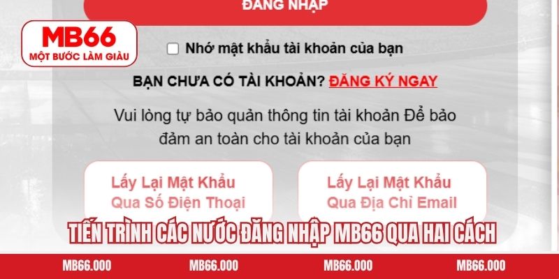 Đăng Ký MB66 - Dễ Dàng Chỉ Trong Vài Phút Cho Người Mới 9 Tiến trình các nước đăng nhập MB66 qua hai cách