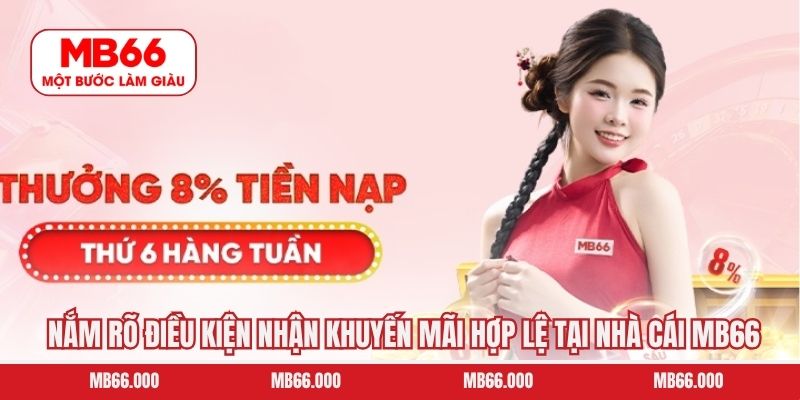 Nắm rõ điều kiện nhận khuyến mãi hợp lệ tại nhà cái MB66