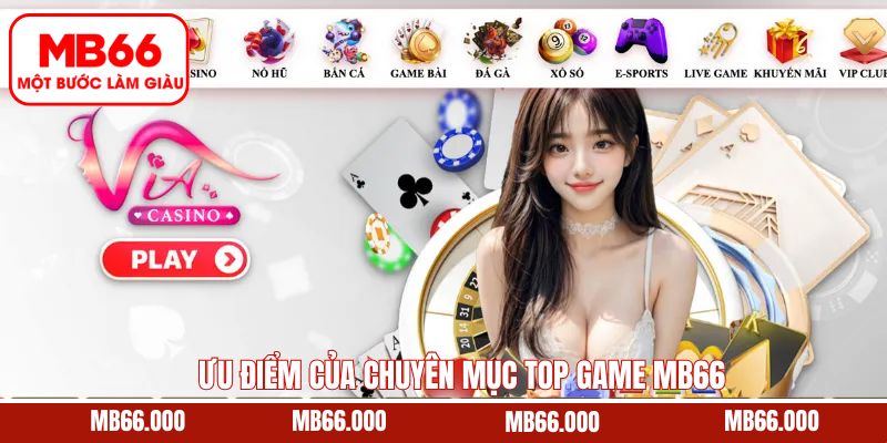 Mọi top game MB66 đều có giao diện dễ dùng